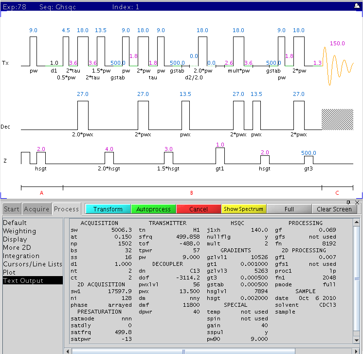 gHSQC sequence